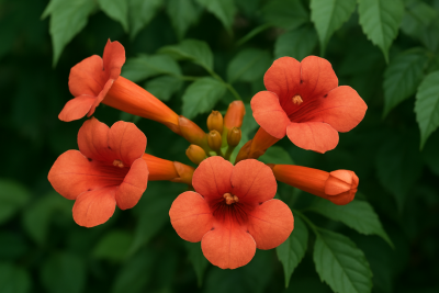 Campsis radicans (Trúbkovec koreňujúci)
