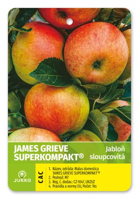 Jabloň sloupovitá JAMES GRIEVE SUPERKOMPAKT - kontejner